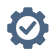 Gear icon with a check mark
