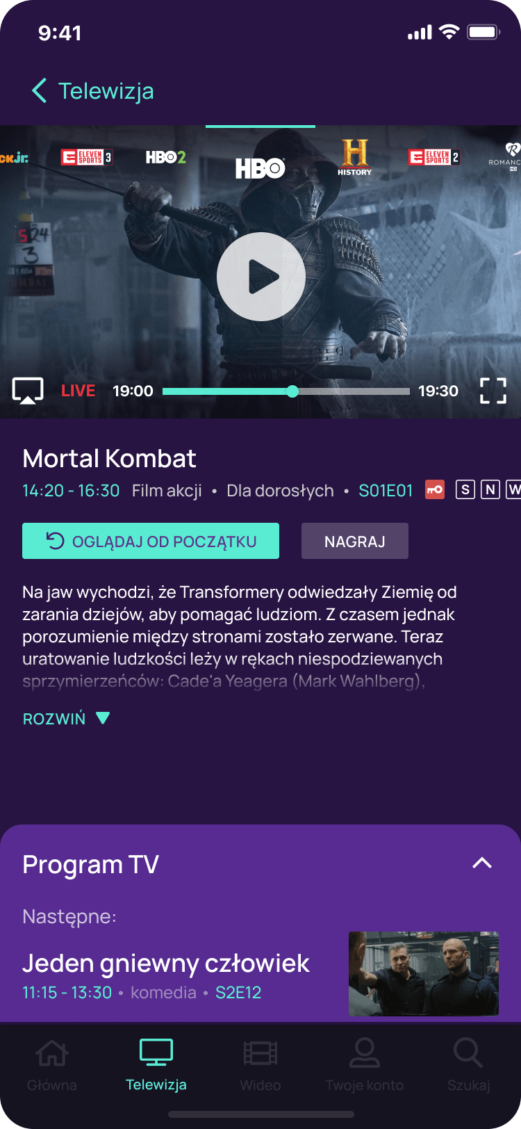 N7 Mobile  Play Now - TV on Demand